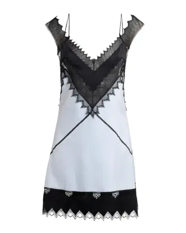 Tom Ford Silk Wool Suiting Lace-Trim Mini Dress | Thumbnail 1 Tom Ford Silk Wool Suiting Lace-Trim Mini Dress | Thumbnail 1