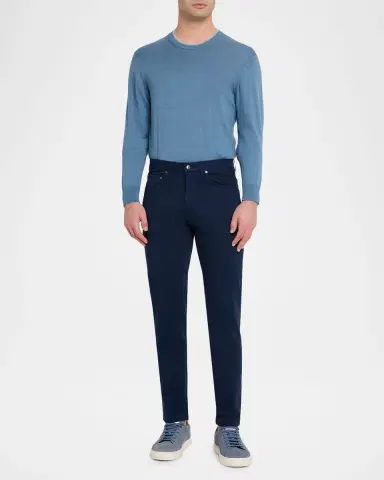 Bugatchi Men 's Preston Stretch Cotton Five-Pocket Pants | Thumbnail 2