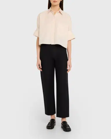 TWP Next Ex Cropped Shirt in Superfine Cotton | Thumbnail 2 TWP Next Ex Cropped Shirt in Superfine Cotton | Thumbnail 2