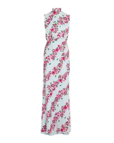 Saloni Fleur Printed High-Neck Dress | Thumbnail 1