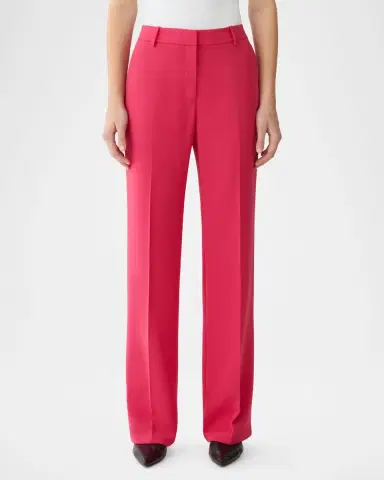 Lafayette 148 New York Gates Straight-Leg Crepe Pants | Thumbnail 2