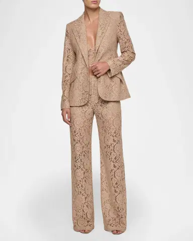 L 'AGENCE Chamberlain Floral Lace Blazer | Thumbnail 2