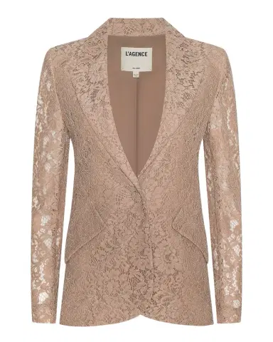 L 'AGENCE Chamberlain Floral Lace Blazer | Thumbnail 1