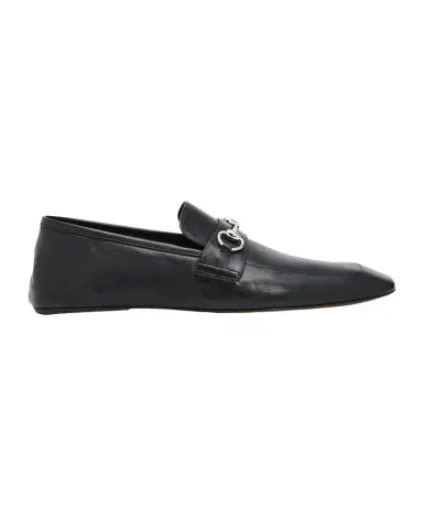 Gucci Men's Edgar Leather Bit Loafers with Foldable Heel | Thumbnail 1 Gucci Men's Edgar Leather Bit Loafers with Foldable Heel | Thumbnail 1