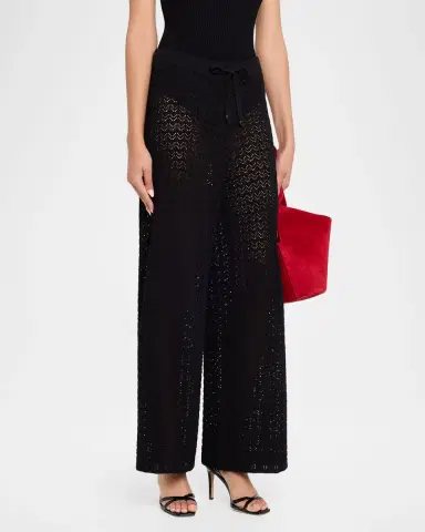 L 'AGENCE Gaelle Pointelle Knit Pants | Thumbnail 4