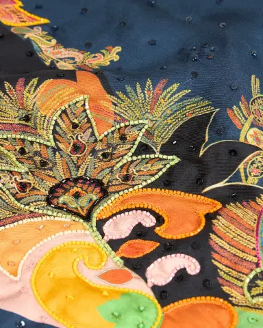 Etro Embroidered Paisley-Print Fringe Scarf | Thumbnail 3 Etro Embroidered Paisley-Print Fringe Scarf | Thumbnail 3