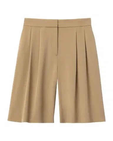 Lafayette 148 New York Sutton Wide-Leg Silk Georgette Shorts | Thumbnail 1