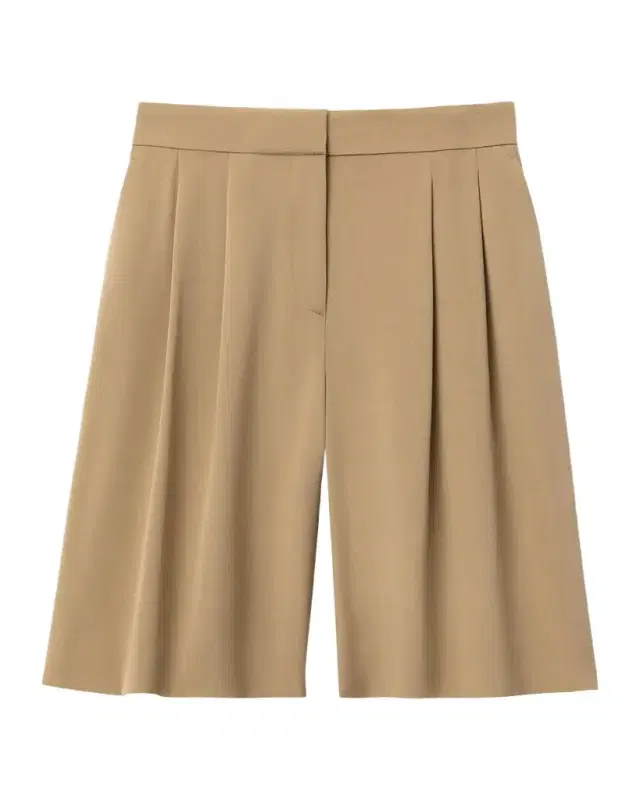 Lafayette 148 New York Sutton Wide-Leg Silk Georgette Shorts