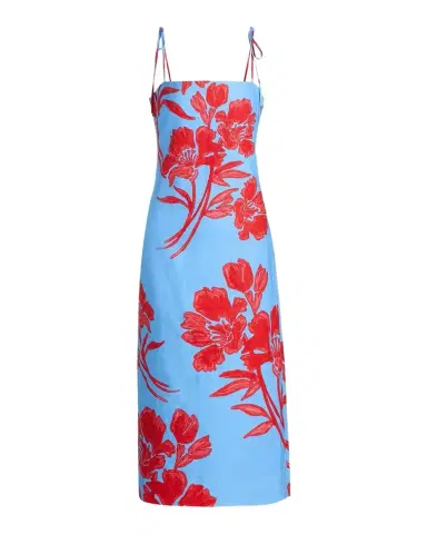 Cara Cara Chelsea Floral Linen Midi Dress | Thumbnail 1 Cara Cara Chelsea Floral Linen Midi Dress | Thumbnail 1