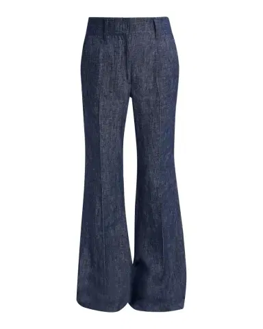 Gabriela Hearst Rhein Pintuck Linen Flare Pants | Thumbnail 1