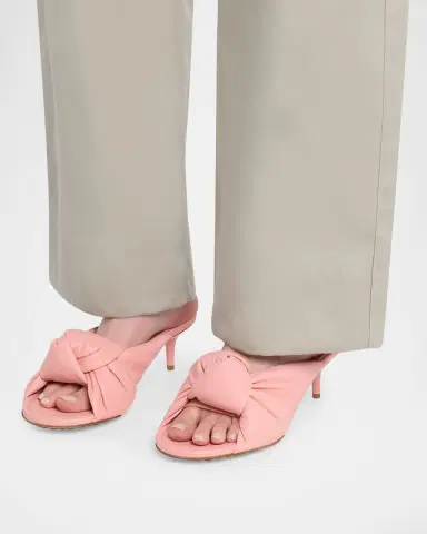 Bottega Veneta 35mm Cherry Knotted Leather Mule Sandals | Thumbnail 2 Bottega Veneta 35mm Cherry Knotted Leather Mule Sandals | Thumbnail 2