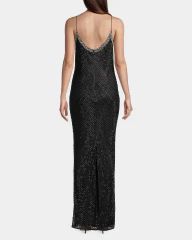 Mac Duggal Beaded Column Gown | Thumbnail 3 Mac Duggal Beaded Column Gown | Thumbnail 3