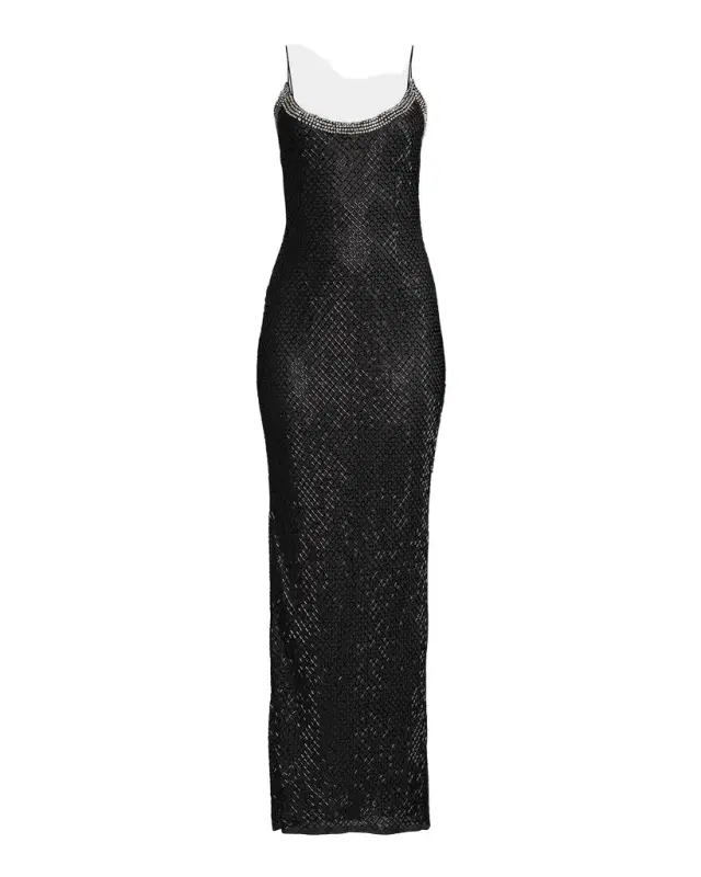 Mac Duggal Beaded Column Gown