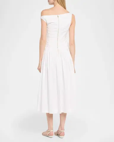 Cara Cara Zora A-Line Poplin Midi Dress | Thumbnail 3 Cara Cara Zora A-Line Poplin Midi Dress | Thumbnail 3