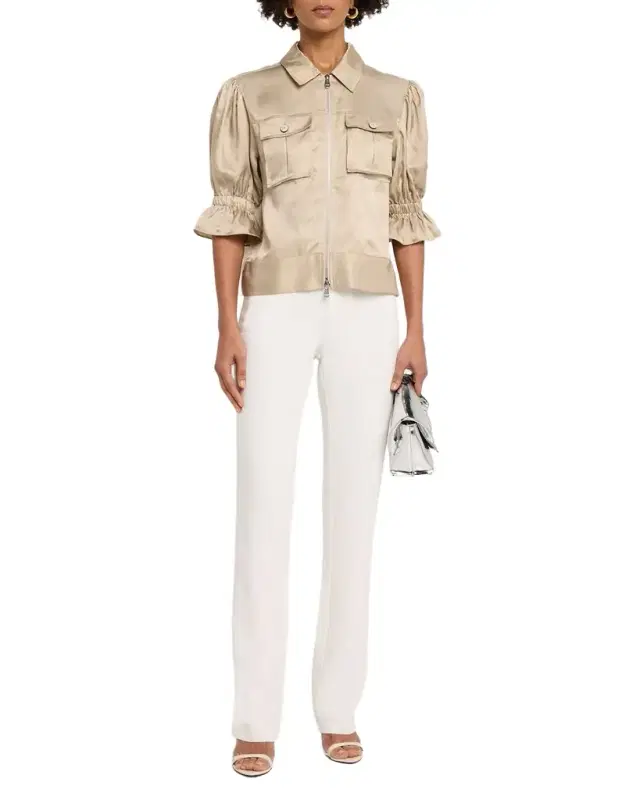 Cinq a Sept Kerry Slim Straight-Leg Crepe Pants