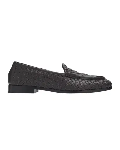 Bottega Veneta Silenzio Intrecciato Leather Loafers | Thumbnail 1 Bottega Veneta Silenzio Intrecciato Leather Loafers | Thumbnail 1
