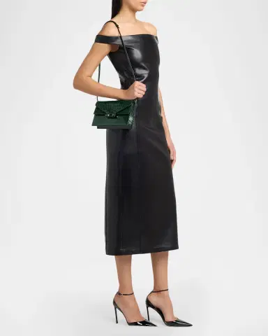 Tom Ford Small Croc-Embossed Leather T-Clasp Clutch Bag | Thumbnail 9 Tom Ford Small Croc-Embossed Leather T-Clasp Clutch Bag | Thumbnail 9
