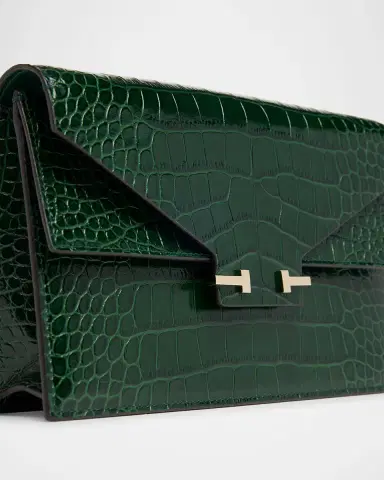 Tom Ford Small Croc-Embossed Leather T-Clasp Clutch Bag | Thumbnail 10 Tom Ford Small Croc-Embossed Leather T-Clasp Clutch Bag | Thumbnail 10