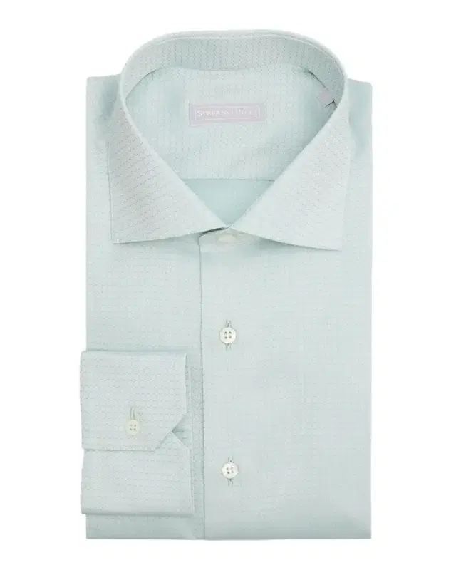 Stefano Ricci Men 's Cotton Tonal Geometric Jacquard Dress Shirt