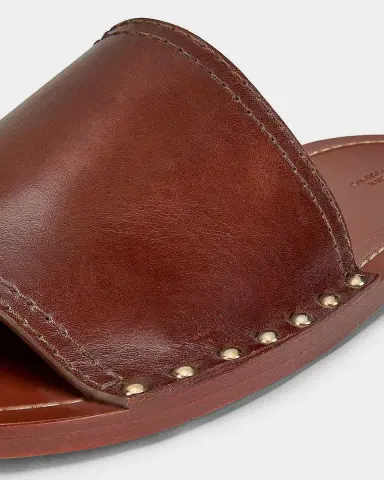 TOTEME Studded Leather Slides | Thumbnail 3
