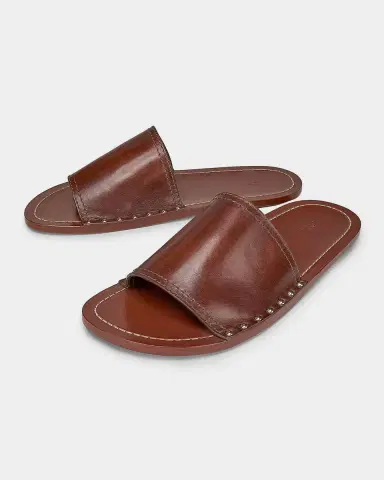 TOTEME Studded Leather Slides | Thumbnail 6