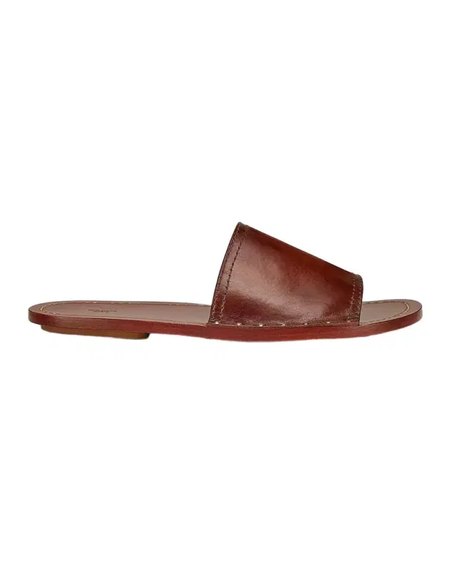 Toteme Studded Leather Slides