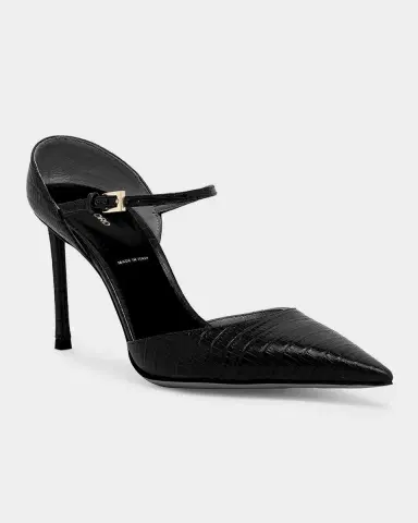 Tom Ford Tejus 85mm Croc-Embossed Leather Mary Jane Pumps | Thumbnail 4 Tom Ford Tejus 85mm Croc-Embossed Leather Mary Jane Pumps | Thumbnail 4