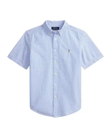 Polo Ralph Lauren Little Boy's & Boy's Striped Cotton Seersucker Shirt | Thumbnail 1