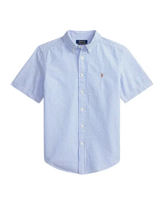 Little Boy 's & Boy 's Striped Cotton Seersucker Shirt