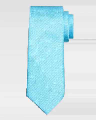 Stefano Ricci Men's Dotted Line Silk Jacquard Tie | Thumbnail 2