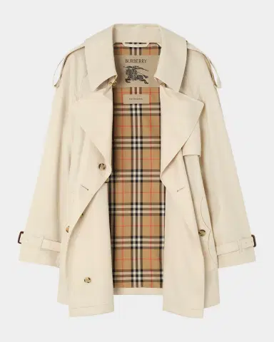 Burberry Fitzrovia Tropical Gabardine Short Trench Coat | Thumbnail 6 Burberry Fitzrovia Tropical Gabardine Short Trench Coat | Thumbnail 6