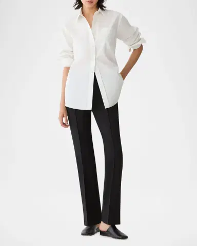 Lafayette 148 New York Gramercy Acclaimed Stretch Jersey Flare-Leg Pants | Thumbnail 2