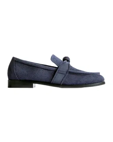 Bottega Veneta Men's Astaire Knot Suede Loafers | Thumbnail 1 Bottega Veneta Men's Astaire Knot Suede Loafers | Thumbnail 1