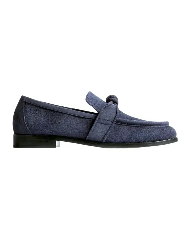 Bottega Veneta Men 's Astaire Knot Suede Loafers