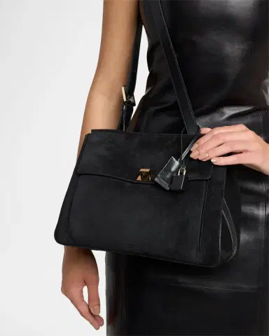 Tom Ford Smooth Suede Shoulder Bag | Thumbnail 2 Tom Ford Smooth Suede Shoulder Bag | Thumbnail 2