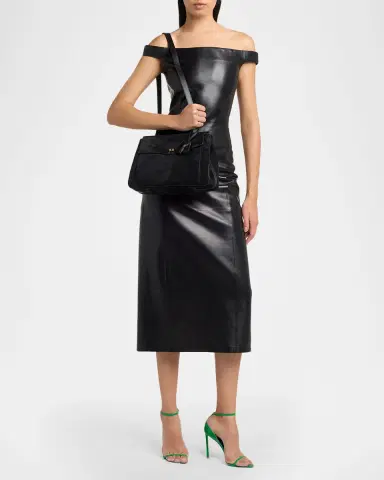 Tom Ford Smooth Suede Shoulder Bag | Thumbnail 5 Tom Ford Smooth Suede Shoulder Bag | Thumbnail 5