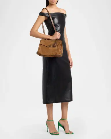 Tom Ford Smooth Suede Shoulder Bag | Thumbnail 10 Tom Ford Smooth Suede Shoulder Bag | Thumbnail 10
