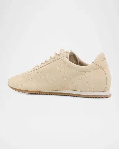 TOTEME Flex Suede Low-Top Sneakers | Thumbnail 4 TOTEME Flex Suede Low-Top Sneakers | Thumbnail 4