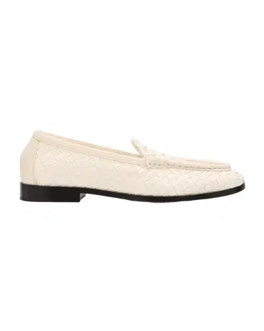 Bottega Veneta Silenzio Intrecciato Leather Loafers | Thumbnail 1