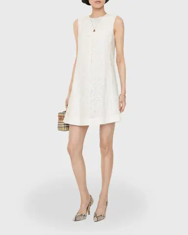 Burberry Elysande Paisley Lace Sleeveless Mini Dress | Thumbnail 2 Burberry Elysande Paisley Lace Sleeveless Mini Dress | Thumbnail 2