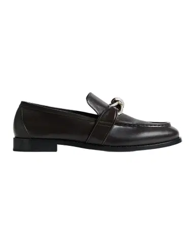 Bottega Veneta Men's Astaire Metallic Knot Napa Loafers | Thumbnail 1