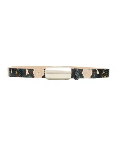 L 'AGENCE x Streets Ahead Marlowe Snake-Embossed Leather Belt | Thumbnail 1