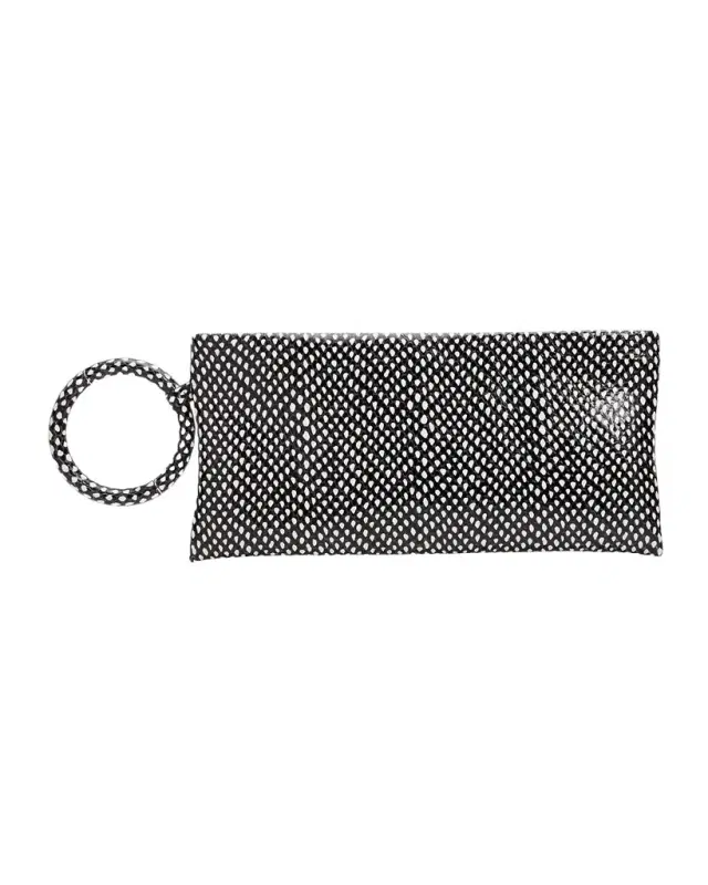 TOM FORD Aura Snake-Effect Leather Clutch