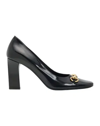 Gucci 85mm Zhora Horsebit Leather Pumps | Thumbnail 1