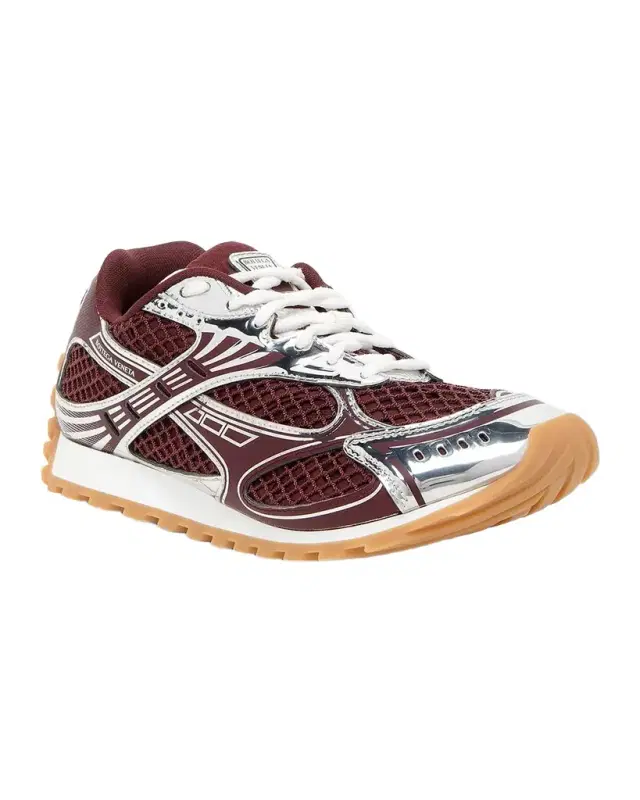Bottega Veneta Orbit Metallic Net Runner Sneakers