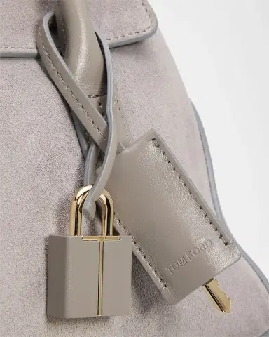 Tom Ford Eclipse Medium Suede & Leather Shoulder Bag | Thumbnail 6 Tom Ford Eclipse Medium Suede & Leather Shoulder Bag | Thumbnail 6