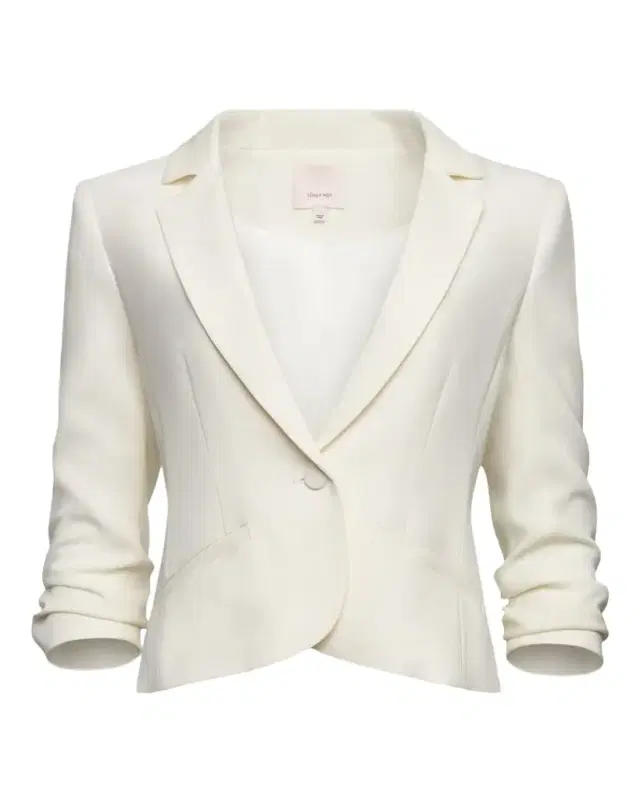 Cinq à Sept Khloe Petite Cropped 3/4-Sleeve Blazer