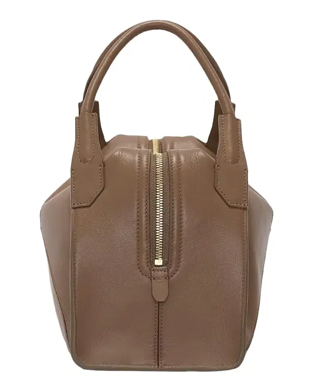 Victoria Beckham Plie Leather Top-Handle Bag