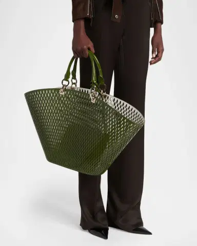 Tom Ford Cut Out Patent Leather Large Tote Bag | Thumbnail 2