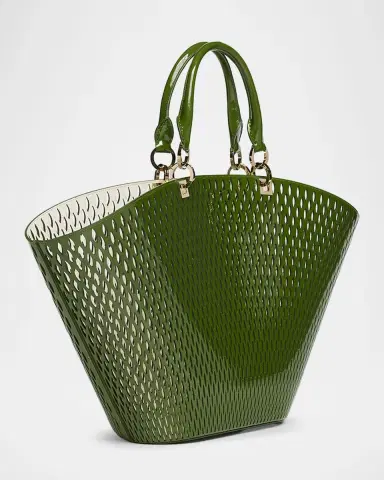 Tom Ford Cut Out Patent Leather Large Tote Bag | Thumbnail 3